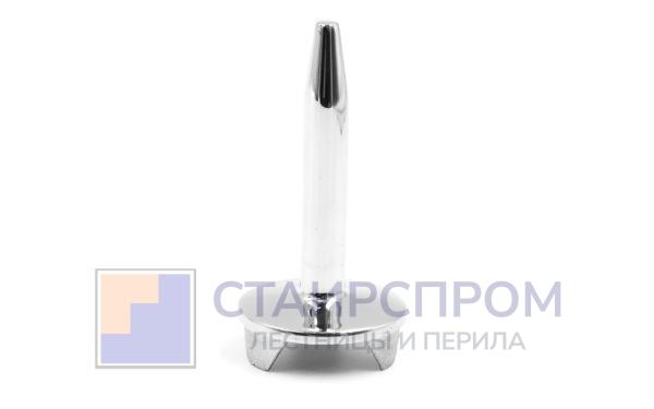 Наконечник палец (солдатик) 70 мм на трубу Ø42.4х1.5 мм, без ложемента, удлиненный, литой, полированный, нержавеющий (AISI 304)