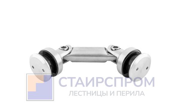 Крепление стекло-стекло, штанга 60 мм, без зенковки