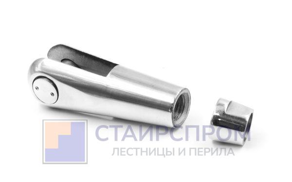 Наконечник ванты (тяги) с резьбой М16 левый, литой,полированный (AISI316)