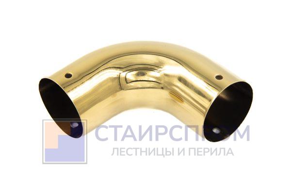 Отвод 90° для круглого пластикового поручня, золото