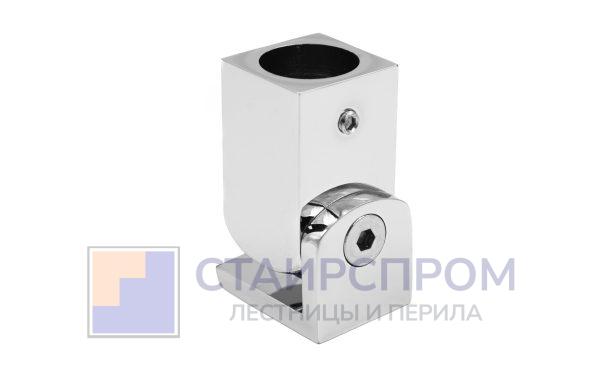 Держатель труба-стена, регулируемый, Ø19 мм, нерж., полир.
