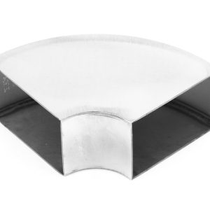 Отвод поручня под сварку 60х40х130x1.5 90°, полированный 600 Grit (AISI 304)
