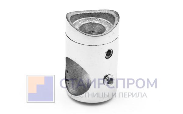 Ригеледержатель на стойку Ø38.1хØ16.8 мм, полированный, литой (AISI 316)