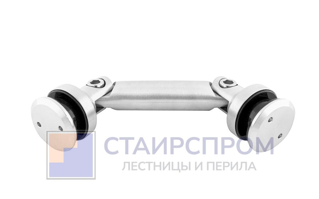 Крепление стекло-стекло, штанга 82 мм, без зенковки - Stairsprom 8f86fc84 e529 4753 868f 921f92e7c801