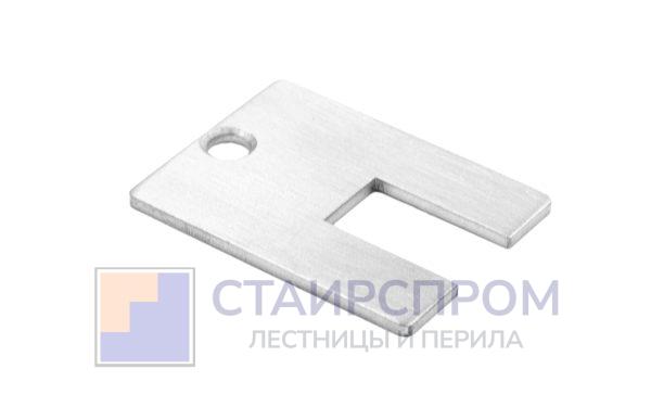Торцевая заглушка на профиль алюминиевый для перегородок