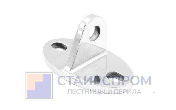 Крепление ванты(тяги) козырька к стене (AISI316), литое, полированное