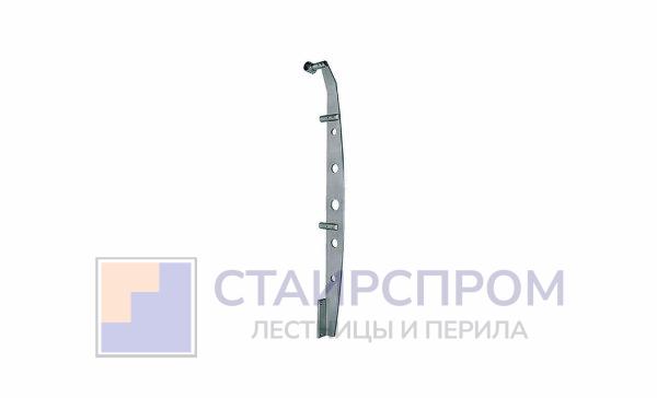 Стойка эксклюзивная с двумя основаниями под спайдер, крепление в торец, нерегулируемый ложемент с обхваном (AISI 304)