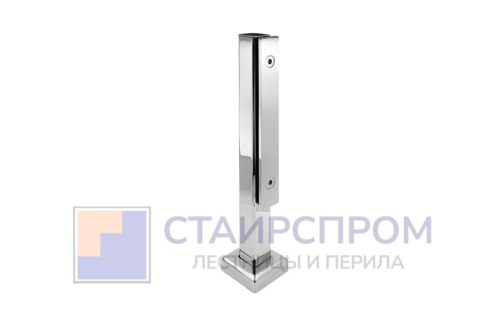 Стеклодержатель напольный 40х40х400 мм, для стекла 8-20 мм, полированный, AISI 304 - Stairsprom 99ca47be 78df 4d6c b7e2 acf321ca43c1