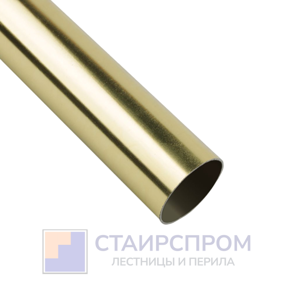 Труба нерж. AISI 304 СТАНДАРТ+, пр-во РОССИЯ, Ø50.8x1.5, золото