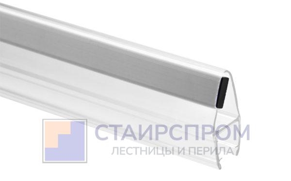 Комплект уплотнителей для стекла в душевую кабину (2 шт.), стекло-стекло 10 мм, с магнитом 90°/180°, 2200 мм