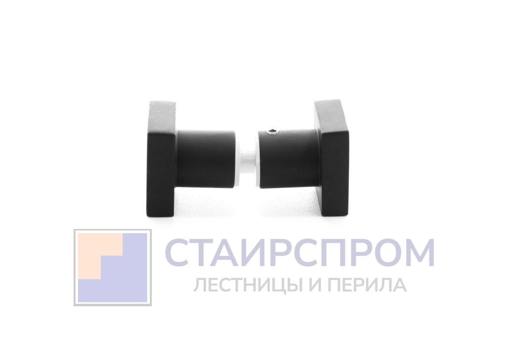 Ручка-кноб квадратная, для стекла 6-12мм, черная - Stairsprom 9bded6f9 9a98 4efc a34c efd73e059539