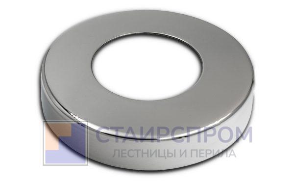 Низ стойки Ø50.8 мм, S=0.8 мм, 100х18 мм, полированный (AISI 316)