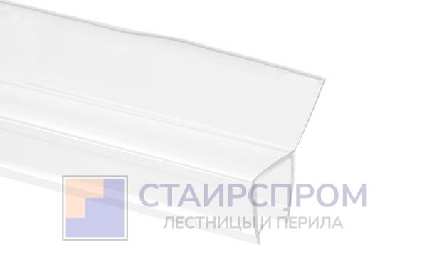 Уплотнитель для стекла в душевую кабину 8 мм, прозрачный, 135°, стекло-стекло 2200 мм