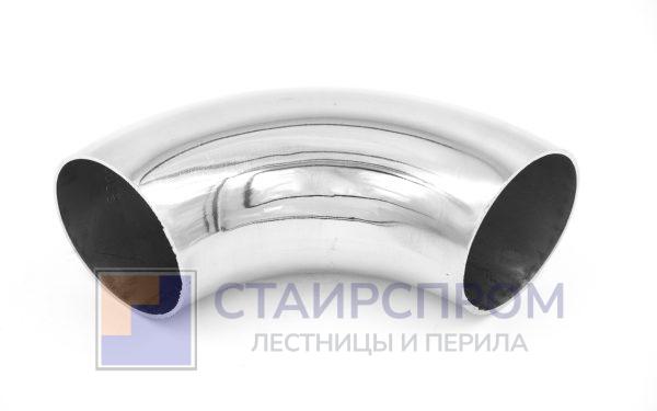 Отвод поручня под сварку удлиненный Ø50.8х1.5 мм, 400 Grit, (AISI 304)