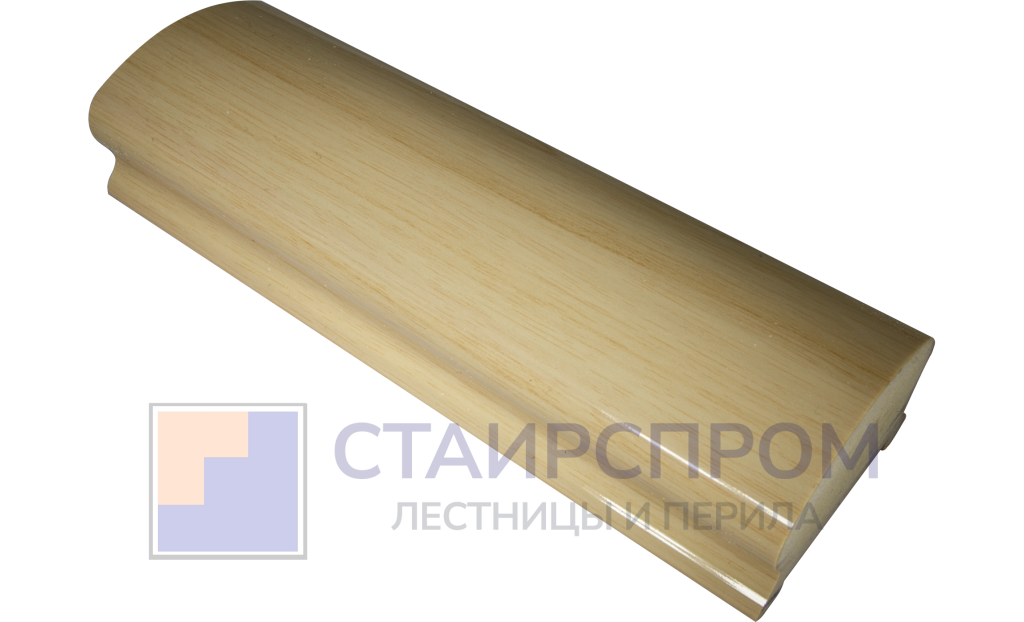 Пластиковый поручень фигурный текстурный (цвет беленый дуб, длина 4м) - Stairsprom a0122e40 05b9 4e74 9ae3 95b7e4512d2e