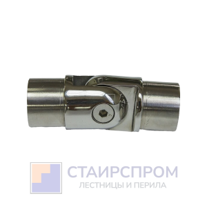 Поворот шарнирный под Ø38.1 мм, полированная, (Темный)
