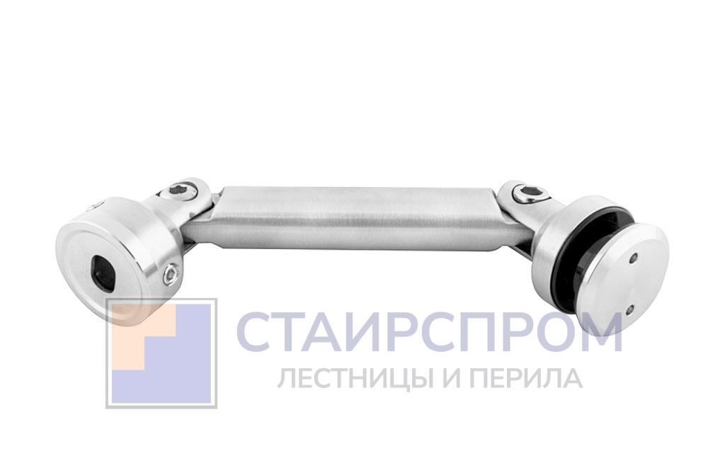 Крепление стекло-стена, штанга 103 мм, без зенковки (2 шарнира) - Stairsprom ac2b0b8d 5882 4cb4 861c 146f1600d060