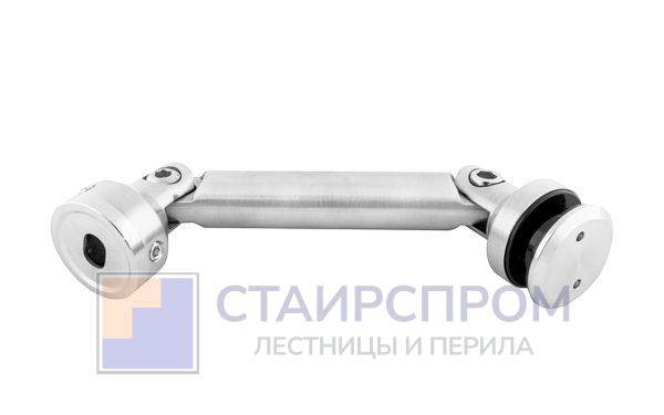 Крепление стекло-стена, штанга 103 мм, без зенковки (2 шарнира)