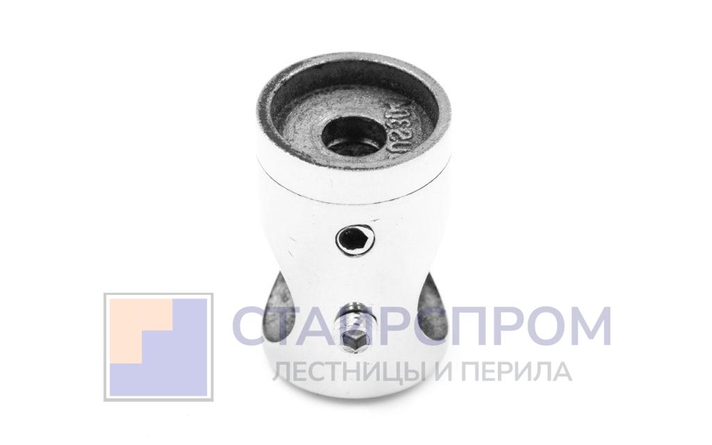 Ригеледержатель на плоскость, для ригеля Ø16.8 мм, полированный, литой (AISI 304)