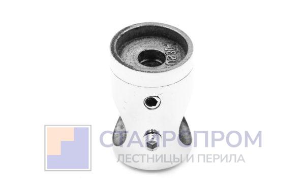 Ригеледержатель на плоскость, для ригеля Ø16.8 мм, полированный, литой (AISI 304)