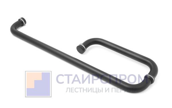 Дверная ручка 19х450х200 мм, черная, aisi 304