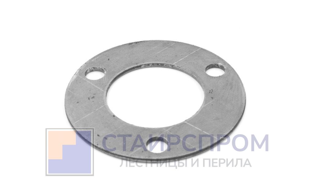 Фланец стойки 38/80 х 3 мм, 3 отв х М10 х 20, черный металл - Stairsprom b623a63f d328 4163 aa00 4b0fc71d7f55