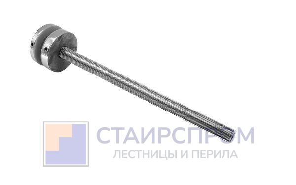 Точечный держатель для стекла, полированный, точеный, d=44 мм, шпилька M12 (AISI 304)