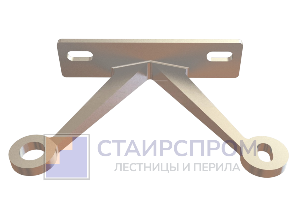 K-спайдер для установки на стеклянное ребро AISI 304, полированный - Stairsprom be260846 62d1 4044 990e c8ea04812eca