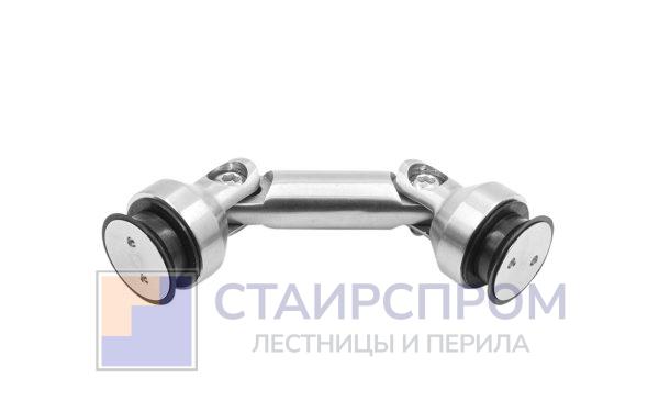 Крепление стекло-стекло, штанга 60 мм, под зенковку