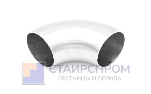Отвод поручня под сварку Ø38.1х100х1.45мм, 90°, шлифованный, (AISI 304)