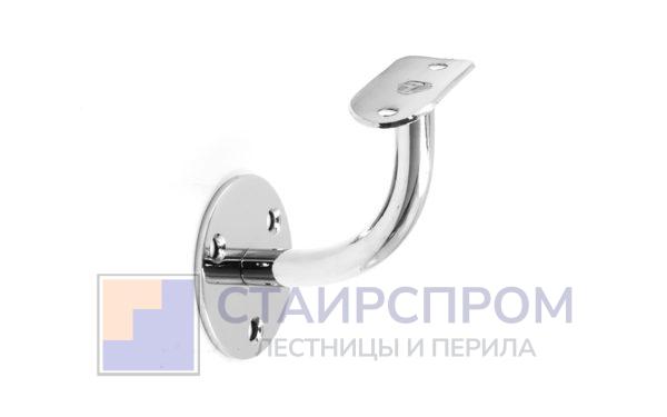 Пристенок с ложементом под Ø50.8 мм, вынос 70х80, Ø60х12 мм, сварной с крышкой, полированный (AISI 201)