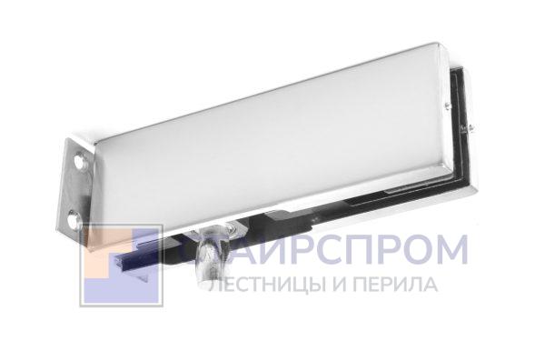 Фитинг на фрамугу с осью и монтажной пластиной, шлифованный