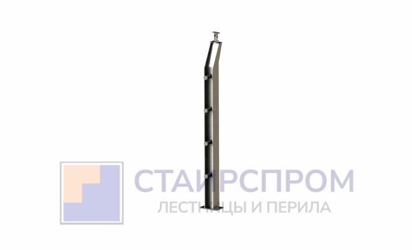 Стойка эксклюзивная с 4 ригеледержателями, крепление в пол, регулируемый ложемент (AISI 304)