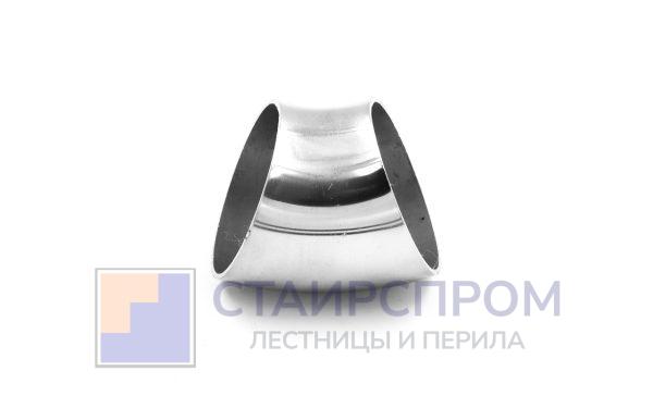 Половинка отвода поручня под сварку для Ø50.8х125/2х1.5, 45°, полированный 400 Grit (AISI 304)
