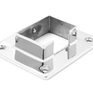 Фланец для трубы с пазом 40х60 мм, литой, полированный (AISI 304) - Stairsprom cf3f933c 2962 4eae a9eb 4b1f6c204a11