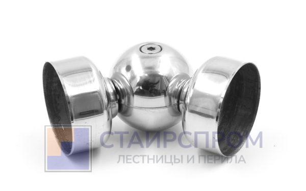 Поворот дер./пласт. поручня Ø50.8х0.8 мм, усиленный, полированная