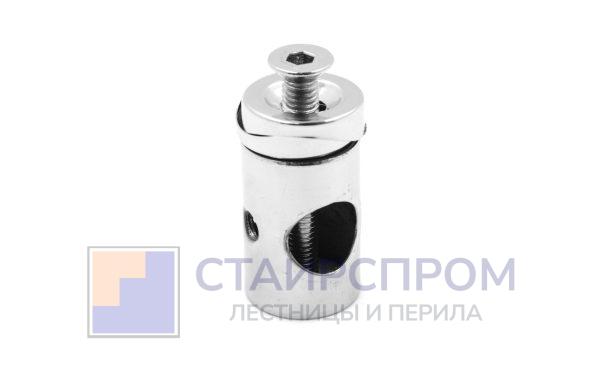 Ригеледержатель на стойку Ø38.1хØ16, облегченный, полированный, (AISI 201)
