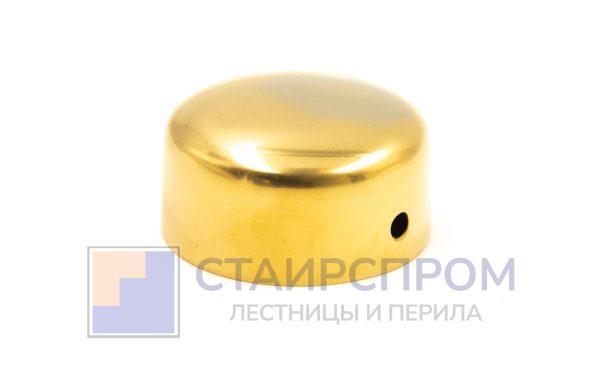 Заглушка деревянного поручня Ø49 мм, золото