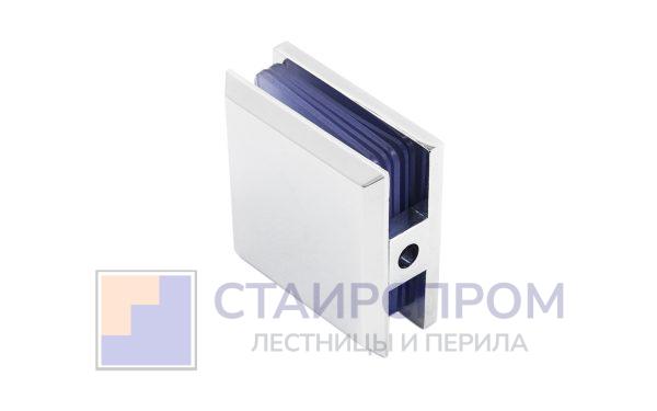 Коннектор для душевой кабины стена-стекло 45х45 мм цинк-хром, полированный