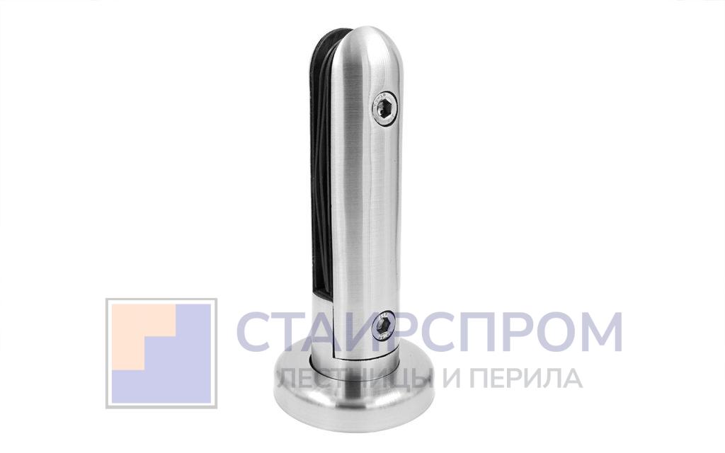 Стеклодержатель литой напольный мини-стойка круглый Ø50.8х190 мм, шлифованный (AISI 304) - Stairsprom d4cefc2e 8c91 49ce a014 5e9df3b1ce98