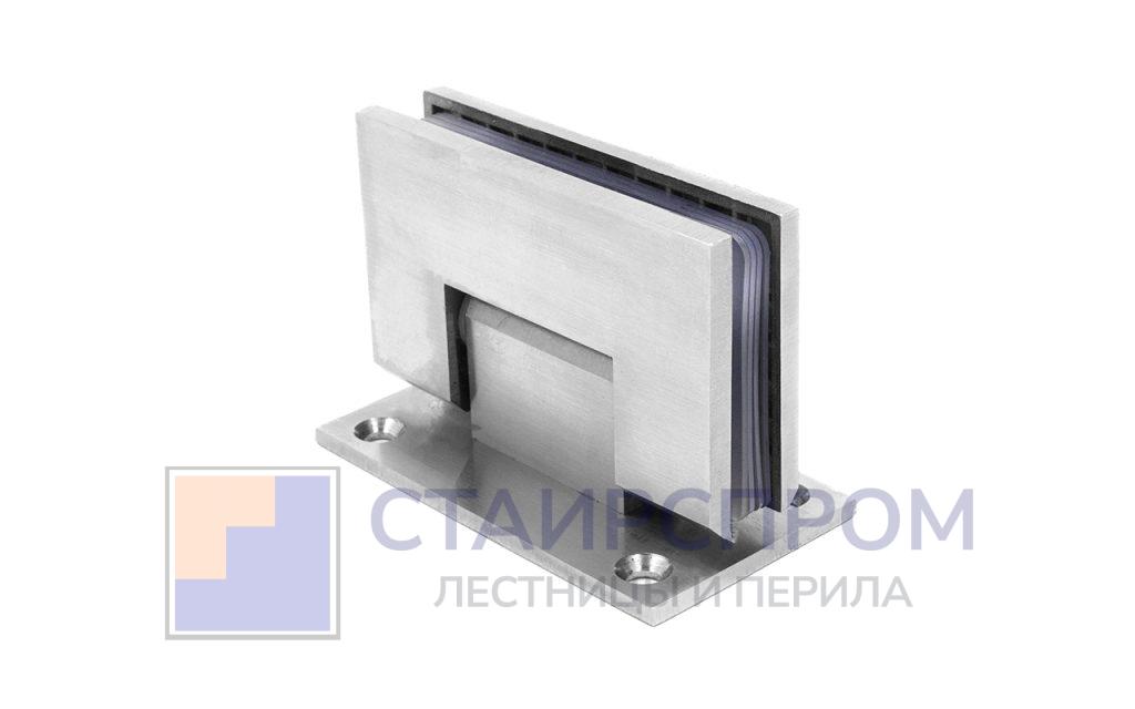 Петля для душевой кабины стена-стекло 90° 90х55 мм AISI 304 шлифованная - Stairsprom d4f184db 87f3 4039 b11c 61500f59924d