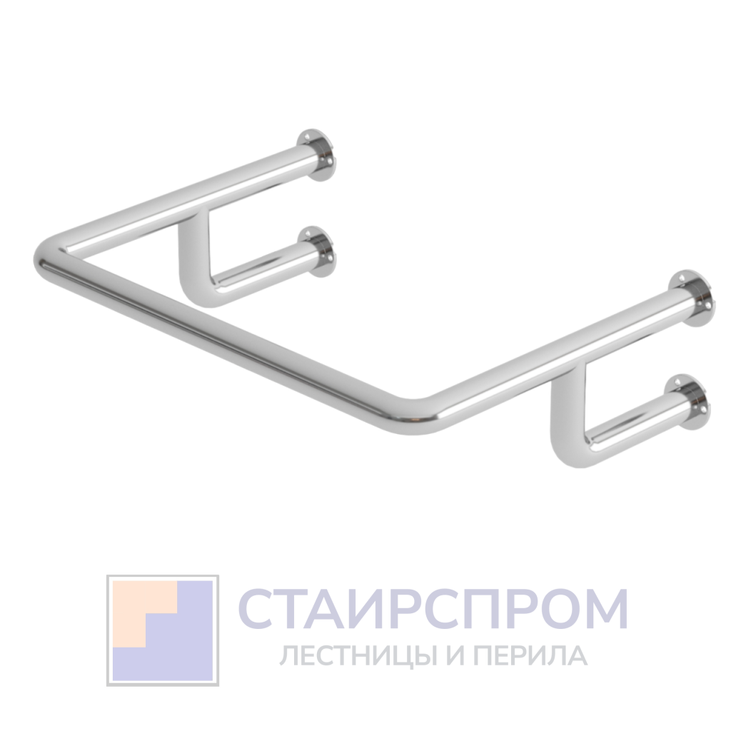 Поручень для раковины настенный, 720×520 мм, Ø32 мм, AISI 304, GRIT 600 - Stairsprom d8c7cadf dc99 403b 9f01 9e314abd674d