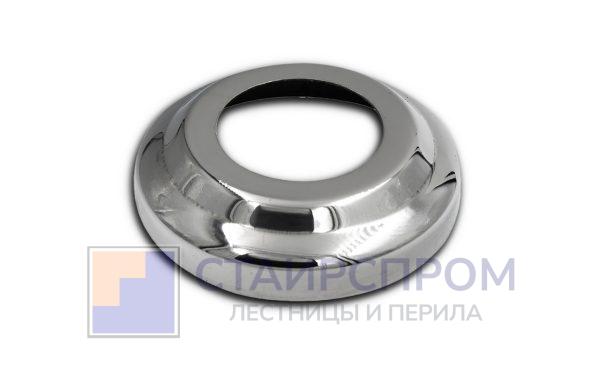 Низ стойки фигурный Ø38.1 мм, Ø78х19х0.8, полированный, (AISI 304)
