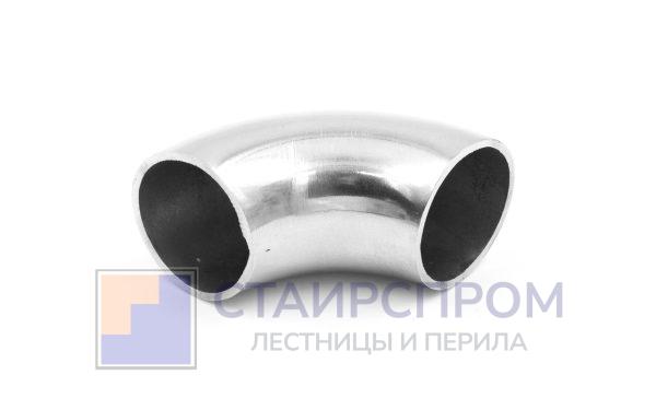 Отвод поручня под сварку Ø25.4 мм, 90°, полированный, (AISI 201)