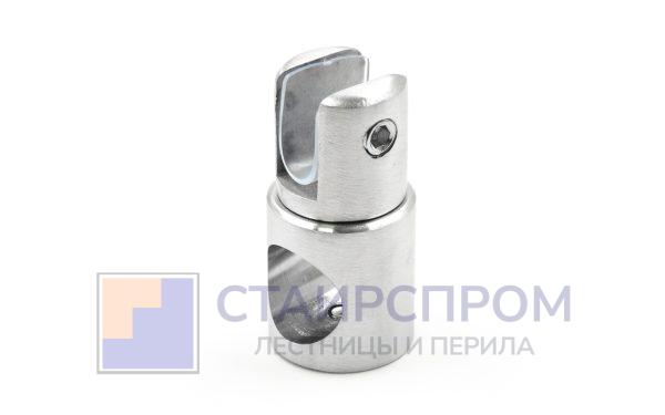 Крепежный элемент сквозной для трубы 19 мм, шлифованный
