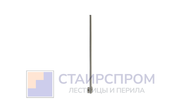 Готовая стойка Ø38,1 мм, с боковым крепежом, высота 1080 мм, полированная (AISI 304)