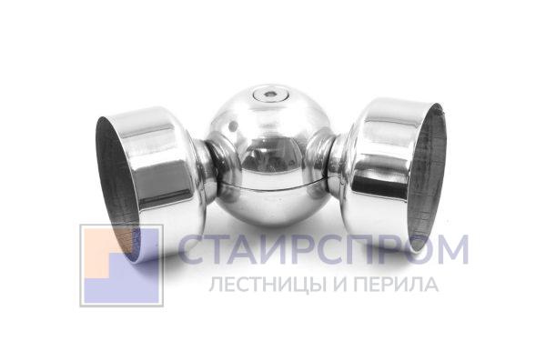 Поворот деревянного поручня, литой, шаровый, под Ø50.8 мм