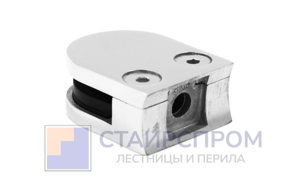 Стеклодержатель литой под стекло 8-10 мм закругленный под Ø50.8 мм 40х22х50, полированный (AISI 304) - Stairsprom ea2680a5 34d7 4eaf 876a 480499dd93c6