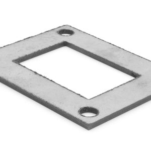Фланец прямоугольный нержавеющий 100х80 (под трубу 40×60) - Stairsprom eafe1c8b 2508 4645 b842 b1ff90aea022