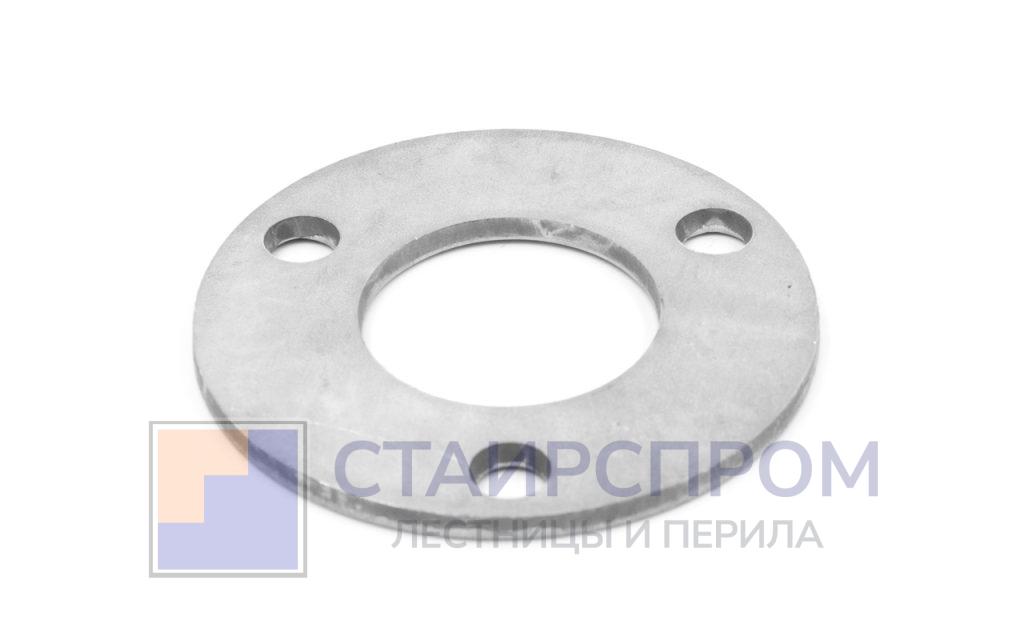 Фланец стойки 42/90 х 5 (4,3) х AISI 304 #200 3 отв х М10 х 20 - Stairsprom eb059032 2356 4122 9a1f c3e96625fd23